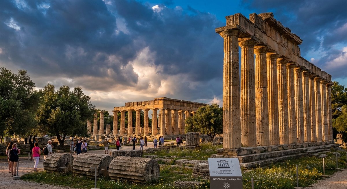 Sito archeologico di Olimpia, resti del tempio di Zeus